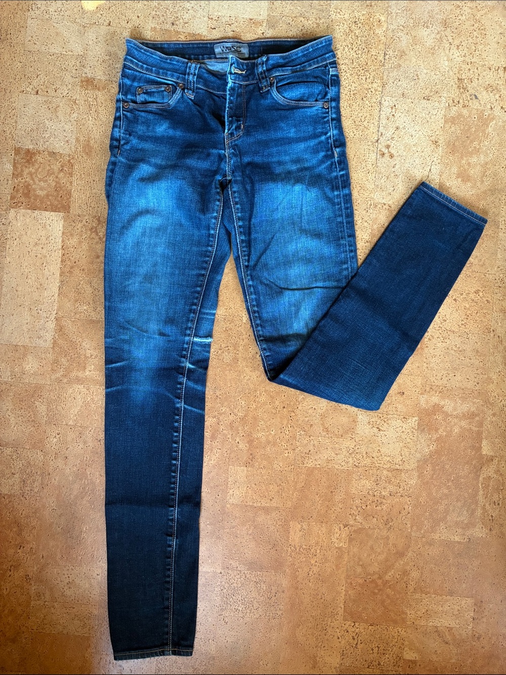 WESC Women’s Lizzy Dark Blue Skinny Jeans